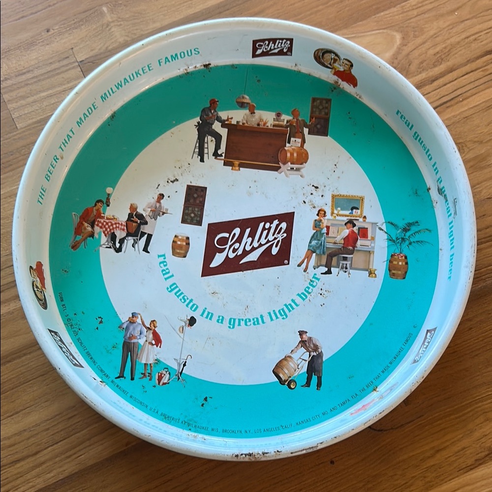 Vintage Schlitz Beer Serving Tray